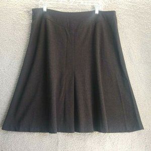 Womens Size 16W Poly Wool Skirt Charcoal Grey George ME Designs by Mark Eisen
